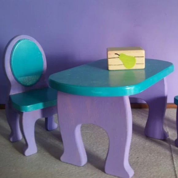 Adorable Vintage Dining room Dollhouse furniture - Picture 8 of 8